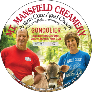 mt. mansfield creamery gondolier cheese