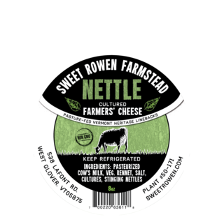 sweet rowen farm nettle cheese